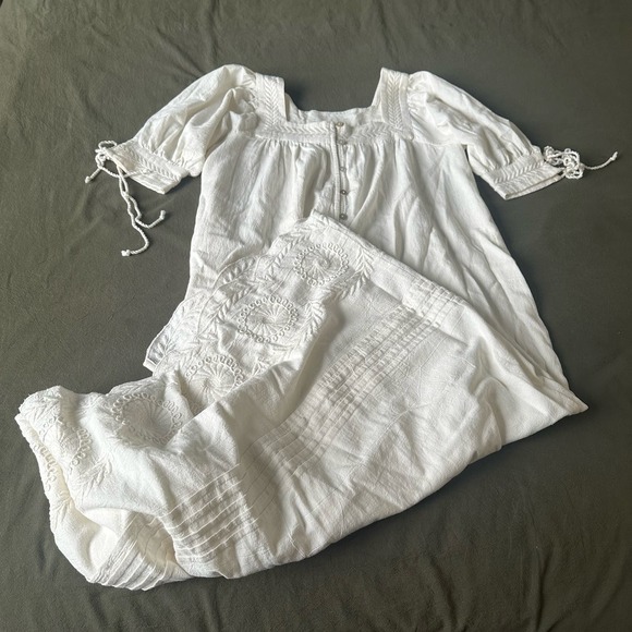 Cleobella Ivory Midi Dress Sz XS - Picture 2 of 12